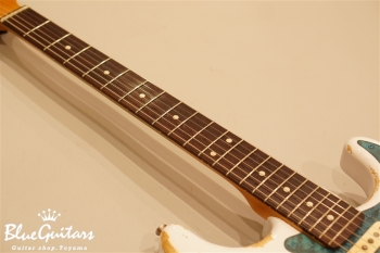 Model S. #010 Heavy Aged - Olympic White with Orii Blue