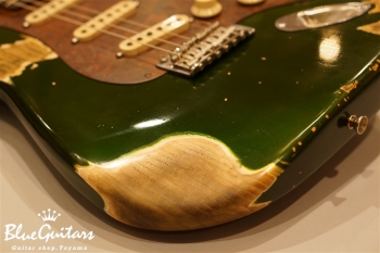 Model S. #007 Heavy Aged - Candy Apple Green with Copper Red