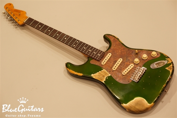 Model S. #007 Heavy Aged - Candy Apple Green with Copper Red