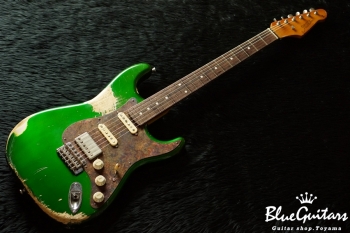 Model S. #018 Heavy Aged - Candy Apple Green with Copper Red