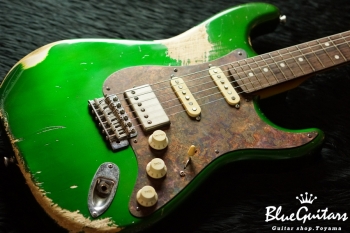 Model S. #018 Heavy Aged - Candy Apple Green with Copper Red