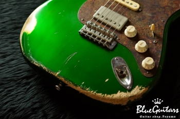 Model S. #018 Heavy Aged - Candy Apple Green with Copper Red