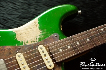 Model S. #018 Heavy Aged - Candy Apple Green with Copper Red