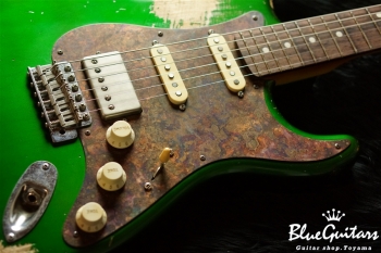 Model S. #018 Heavy Aged - Candy Apple Green with Copper Red