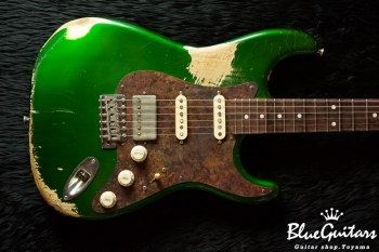 Model S. #018 Heavy Aged - Candy Apple Green with Copper Red