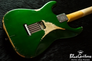 Model S. #018 Heavy Aged - Candy Apple Green with Copper Red