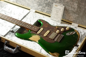 Model S. #018 Heavy Aged - Candy Apple Green with Copper Red