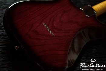 Model S. #021 Light Aged - Burn Burgundy Rose with True Red