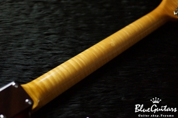 Model S. #021 Light Aged - Burn Burgundy Rose with True Red