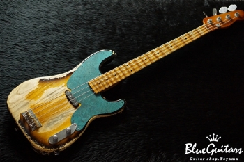 Model TB. #025 Heavy Aged - 2Tone Sunburst with Orii Blue