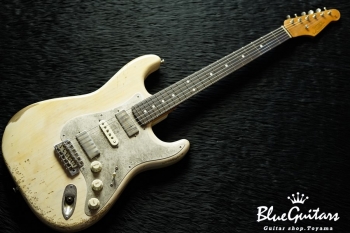 Model S. #043 Heavy Aged - White Blonde with Antique Silver