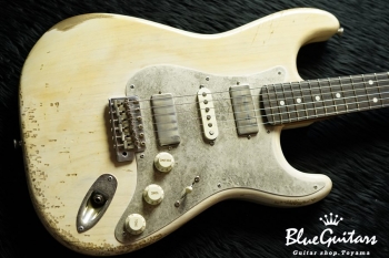 Model S. #043 Heavy Aged - White Blonde with Antique Silver