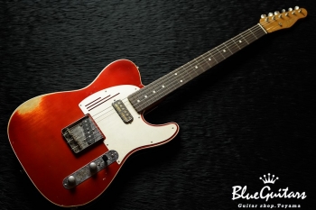 Model T. #039 Medium Aged - Faded Candy Tangeline with Siver