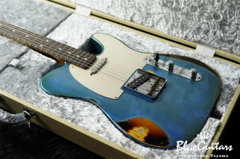 Model T. #038 Multi Layer/Heavy Aged - Lake Placid Blue over 3Tone Sunburst with Siver