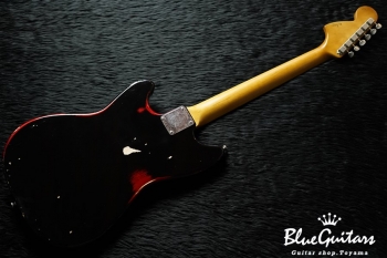 IRIS #041 - Black over Candy Apple Red