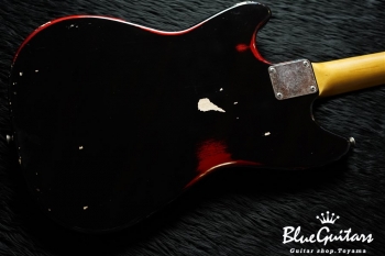 IRIS #041 - Black over Candy Apple Red