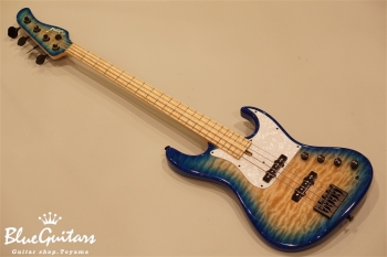 Vibe-4 Quilted Maple #005 - Aqua Blue Burst