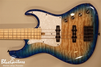 Vibe-4 Quilted Maple #005 - Aqua Blue Burst