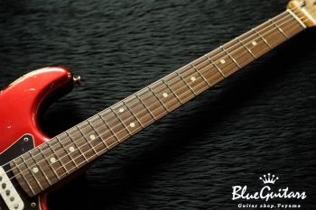 XSC-2 - Dark Candy Apple Red over 3Tone Burst #1240/Heavy Aged/Ash/Roasted Flame Maple Neck