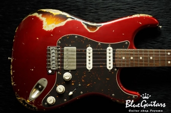 XSC-2 - Dark Candy Apple Red over 3Tone Burst #1240/Heavy Aged/Ash/Roasted Flame Maple Neck