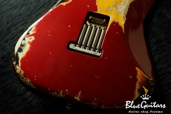 XSC-2 - Dark Candy Apple Red over 3Tone Burst #1240/Heavy Aged/Ash/Roasted Flame Maple Neck