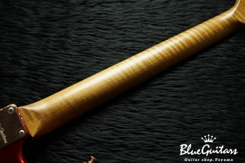 XSC-2 - Dark Candy Apple Red over 3Tone Burst #1240/Heavy Aged/Ash/Roasted Flame Maple Neck