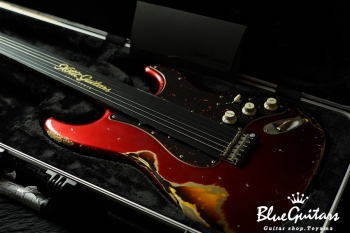 XSC-2 - Dark Candy Apple Red over 3Tone Burst #1240/Heavy Aged/Ash/Roasted Flame Maple Neck