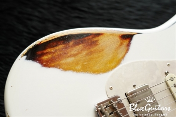 Model S. #048 Multi Layer/Heavy Aged - White over 3Tone Sunburst with Silver