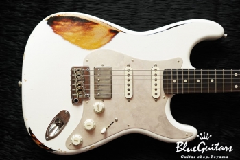 Model S. #048 Multi Layer/Heavy Aged - White over 3Tone Sunburst with Silver