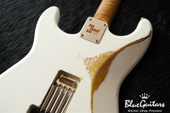 Model S. #048 Multi Layer/Heavy Aged - White over 3Tone Sunburst with Silver