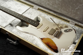 Model S. #048 Multi Layer/Heavy Aged - White over 3Tone Sunburst with Silver