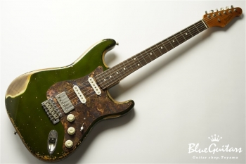 Model S. #034 Heavy Aged - Candy Apple Green with Copper Red