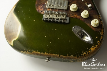 Model S. #034 Heavy Aged - Candy Apple Green with Copper Red