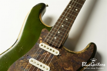 Model S. #034 Heavy Aged - Candy Apple Green with Copper Red