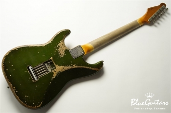 Model S. #034 Heavy Aged - Candy Apple Green with Copper Red