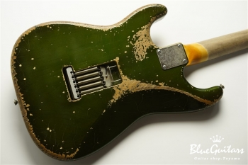 Model S. #034 Heavy Aged - Candy Apple Green with Copper Red