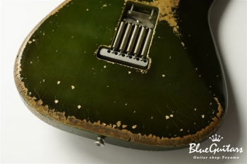 Model S. #034 Heavy Aged - Candy Apple Green with Copper Red