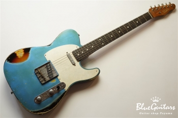 Model T. #038 Multi Layer/Heavy Aged - Lake Placid Blue over 3Tone Sunburst with Siver