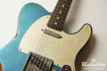 Model T. #038 Multi Layer/Heavy Aged - Lake Placid Blue over 3Tone Sunburst with Siver