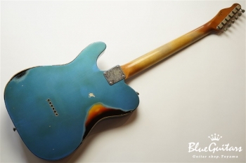Model T. #038 Multi Layer/Heavy Aged - Lake Placid Blue over 3Tone Sunburst with Siver