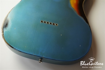 Model T. #038 Multi Layer/Heavy Aged - Lake Placid Blue over 3Tone Sunburst with Siver