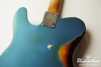 Model T. #038 Multi Layer/Heavy Aged - Lake Placid Blue over 3Tone Sunburst with Siver