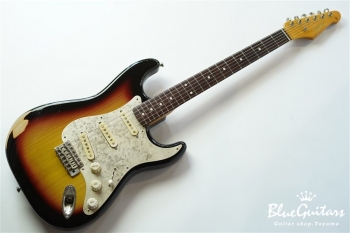 Model S. #020 Medium Aged - 3Tone Sunburst with Antique Silver