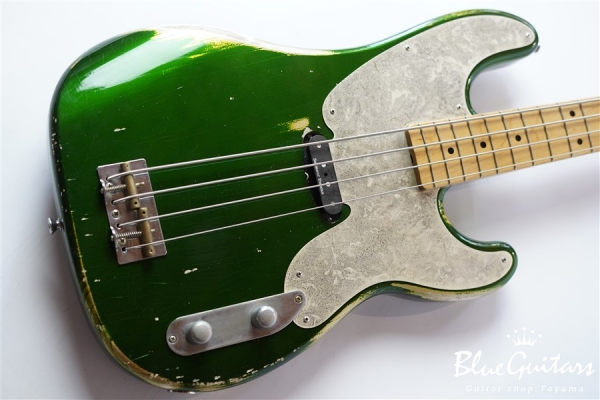 Model TB. #032 Medium Aged - Candy Apple Green with Antique Silver