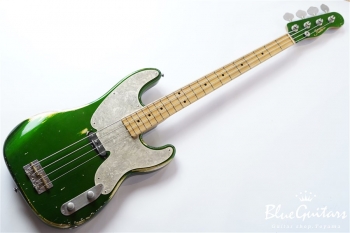 Model TB. #032 Medium Aged - Candy Apple Green with Antique Silver