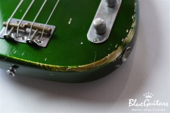 Model TB. #032 Medium Aged - Candy Apple Green with Antique Silver