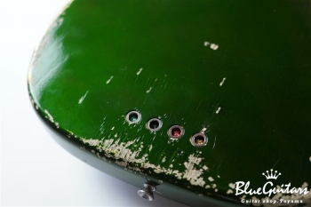 Model TB. #032 Medium Aged - Candy Apple Green with Antique Silver