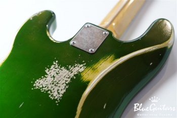 Model TB. #032 Medium Aged - Candy Apple Green with Antique Silver