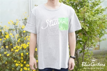 stilblu by Blue Guitars × SUGARGLIDER Pick Pocket T-Shirts - Gray 【XL size】