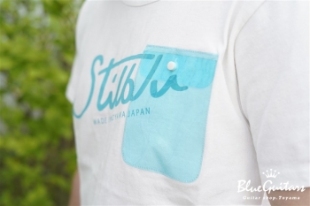 stilblu by Blue Guitars × SUGARGLIDER Pick Pocket T-Shirts - White 【S size】